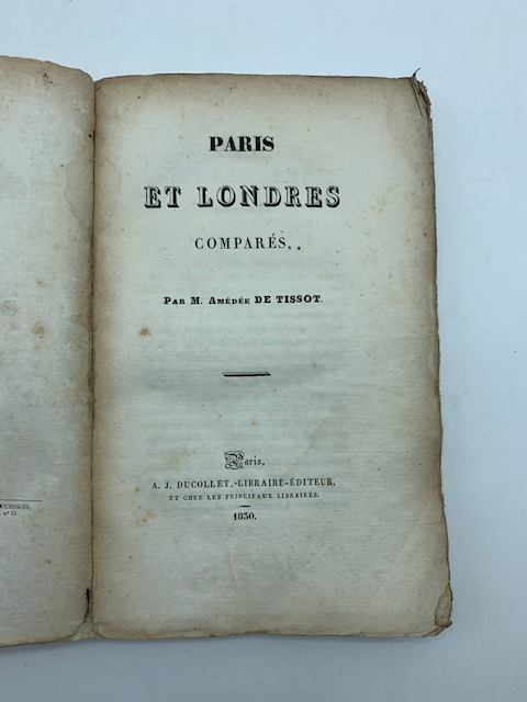 Paris et Londres compares