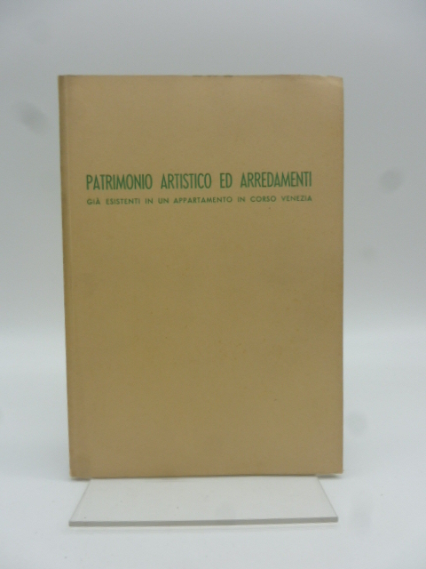 Patrimonio artistico ed arredamenti gia' esistenti in un appartamento in …
