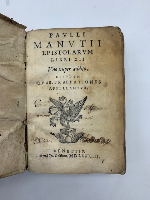 Paulli Manutii Epistolarum libri XII.Eiusdem quae praefationes appellantur