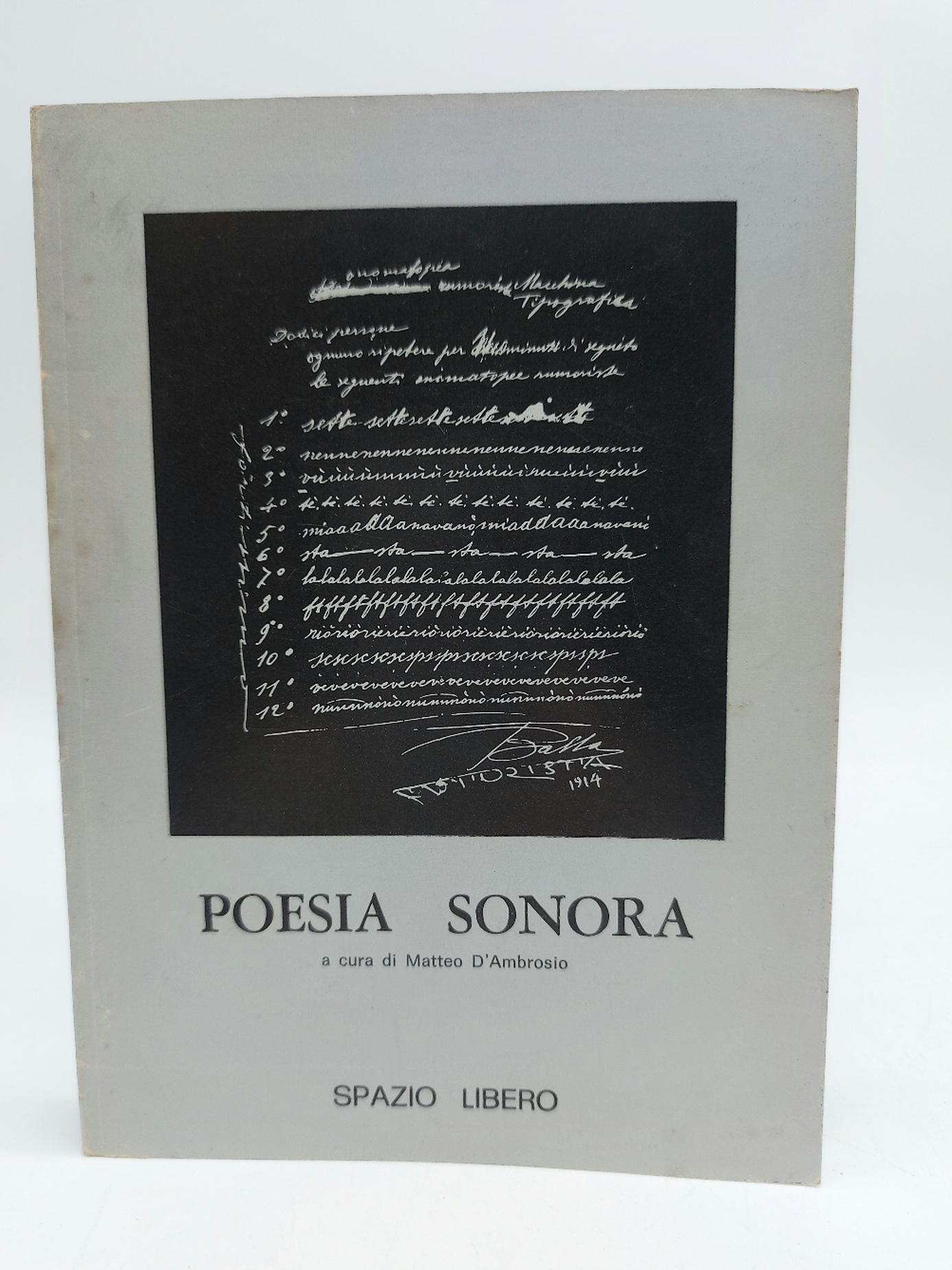 Poesia sonora. Tape concerts, performances, dibattiti