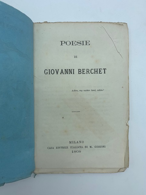 Poesie di Giovanni Berchet