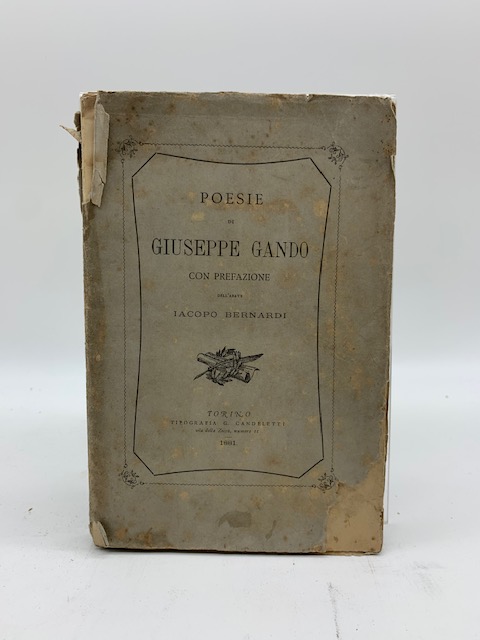 Poesie di Giuseppe Gando con prefazione dell'abate Iacopo Bernardi
