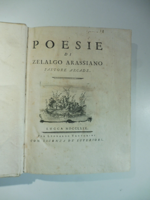 Poesie di Zelalgo Arassiano. Pastore arcade