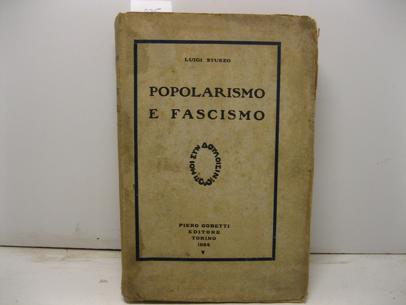 Popolarismo e fascismo