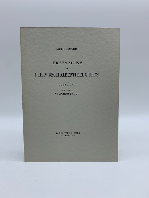 Prefazione a i libri degli Alberti del Giudice pubblicati a …