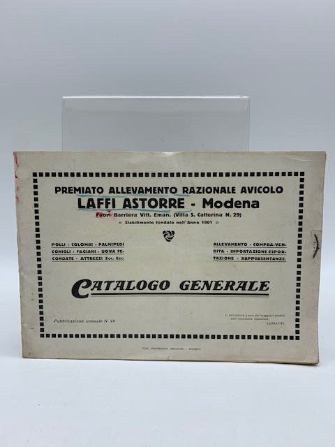 Premiato allevamento avicolo Laffi Astorre, Modena. Catalogo generale