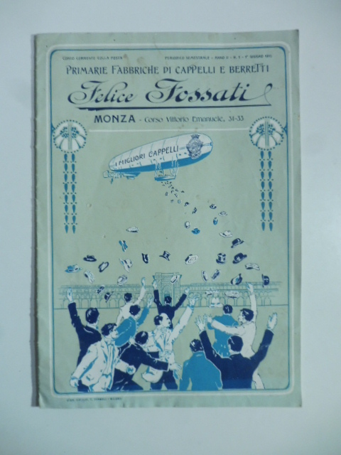 Primarie fabbriche di cappelli e berrette Felice Fossati, Monza. Catalogo …