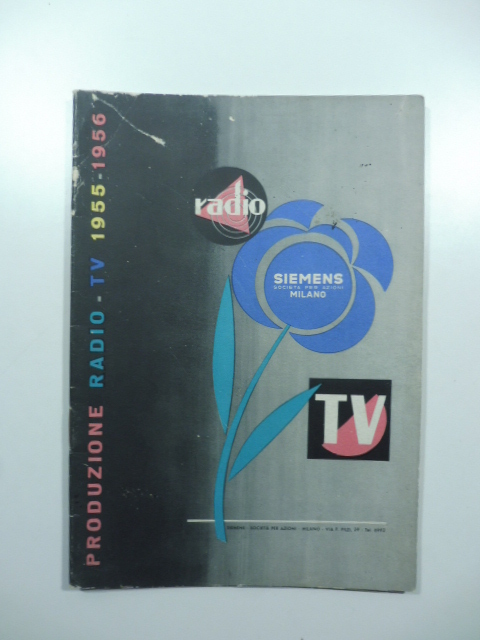 Produzione radio-tv Siemens 1955-56. Brochure pubblicitaria