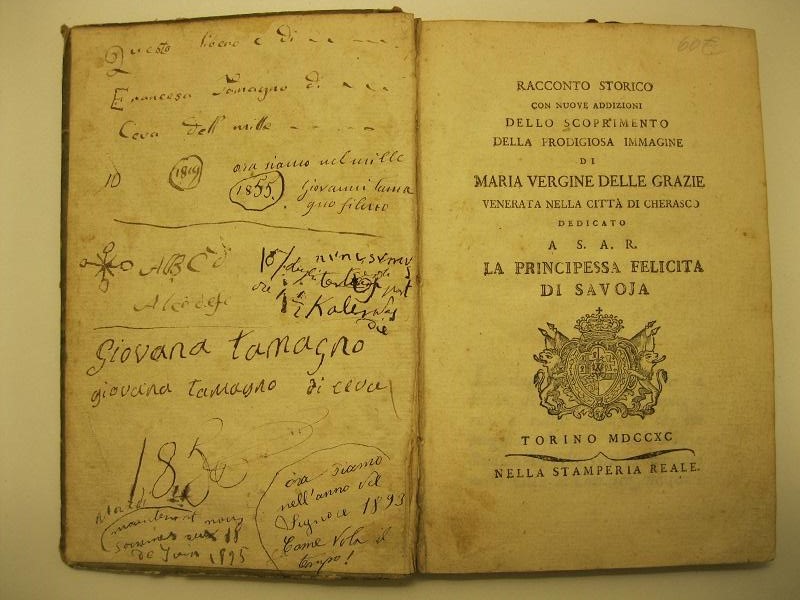 Racconto storico con nuove addizioni dello scoprimento della prodigiosa immagine …