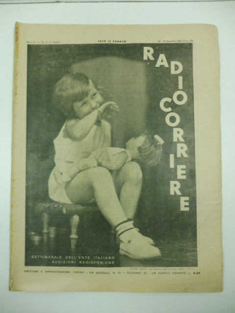Radiocorriere. Settimanale dell'Ente Italiano audizioni radiofoniche, anno IX, n. 52