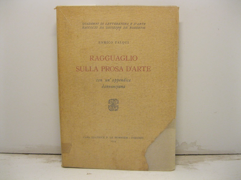 Ragguaglio sulla prosa d'arte con un'appendice dannunziana.