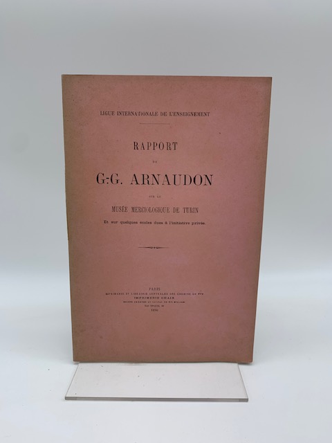 Rapport de G.-G. Arnaudon sur le Musee Merciologique de Turin …