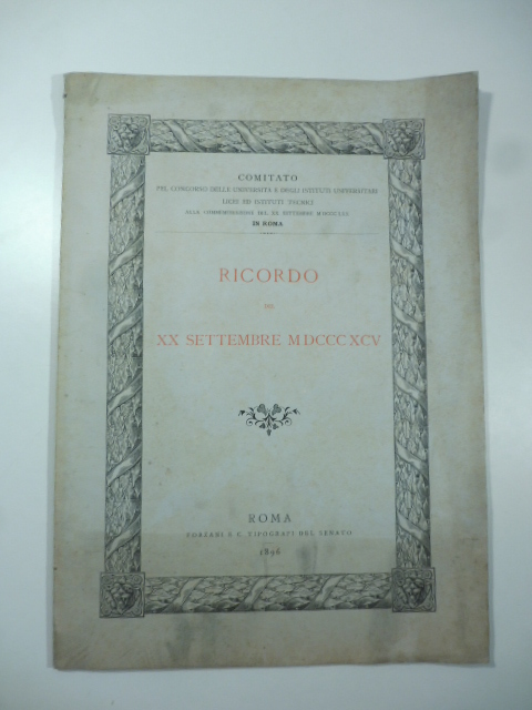 Relazione del comitato pel Concorso delle Universita' e degli Istituti …