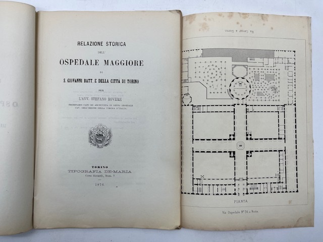 Relazione storica dell'Ospedale Maggiore di S. Giovanni Batt. e della …