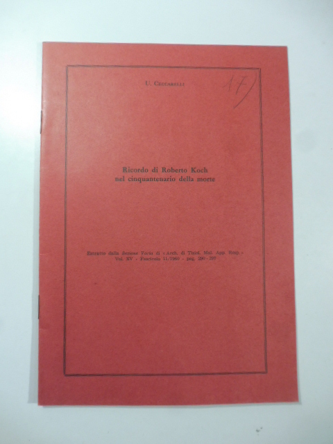 Ricordo di Roberto Koch nel cinquantenario della morte