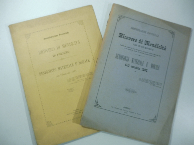 Ricovero di mendicita' in Foligno. Rendiconto materiale e morale dell'esercizio …