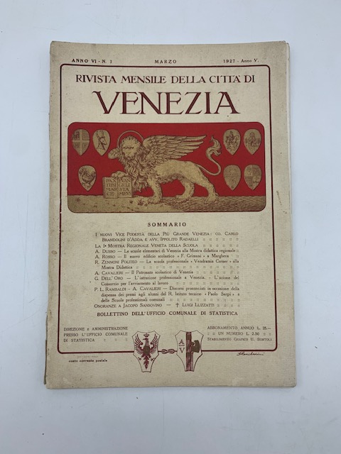 Rivista mensile della citta' di Venezia, n. 3, marzo 1927