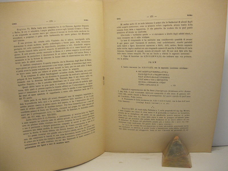 Roma. Nuove scoperte nella citta' e nel suburbio. Estratto dalle …