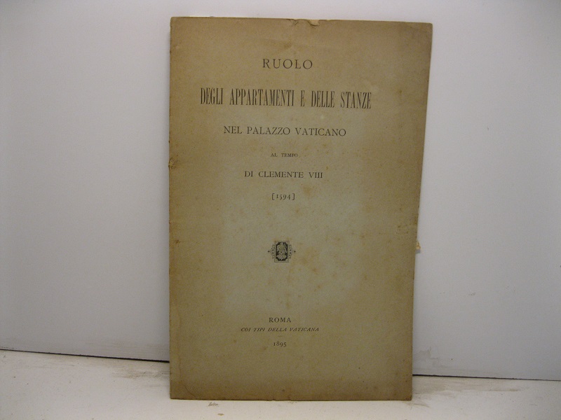 Ruolo degli appartamenti e delle stanze nel Palazzo Vaticano al …