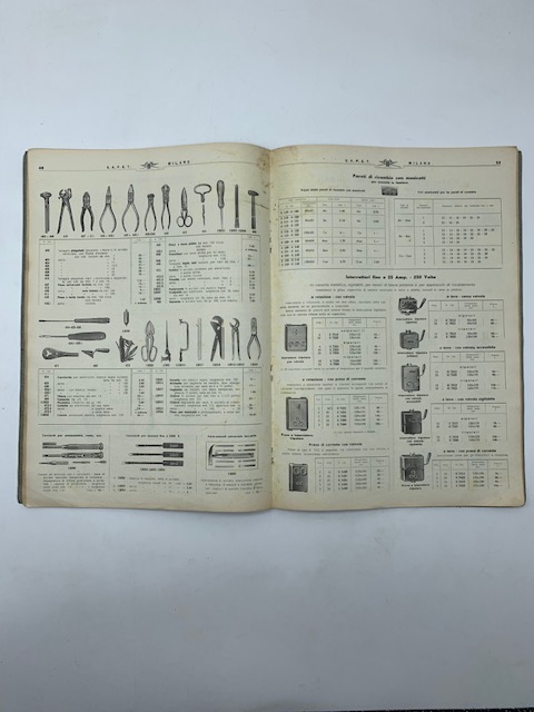 S.A.F.E.T. Societa' Anonima Forniture Elettro Tecniche. Catalogo generale aprile 1939