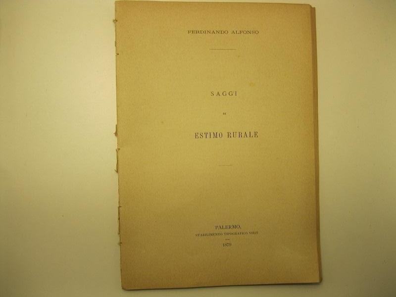 Saggi di estimo rurale