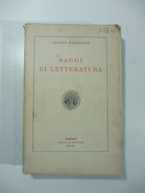 Saggi di letteratura