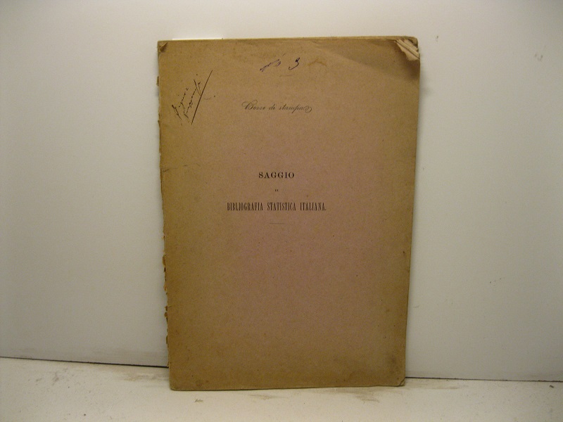 Saggio di bibliografia statistica italiana