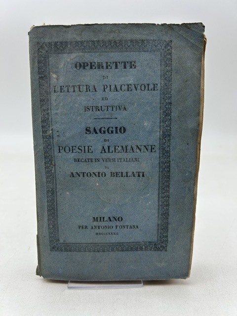 Saggio di poesie Alemanne recate in versi italiani ... edizione …