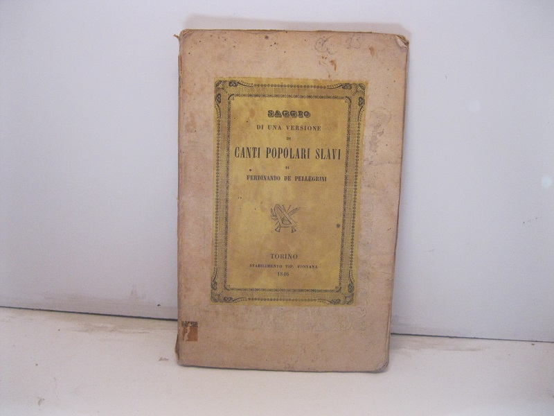 Saggio di una versione di canti popolari slavi