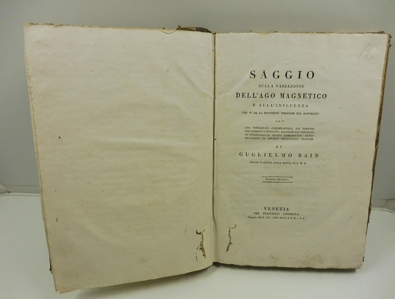 Saggio sulla variazione dell'ago magnetico e sull'influenza che vi ha …