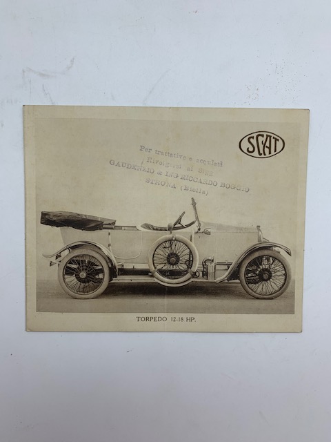 Scat (Societa' Ceirano automobili. Torino). Torpedo 12-18 HP