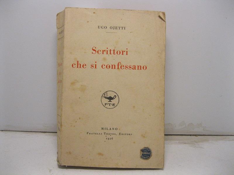 Scrittori che si confessano.