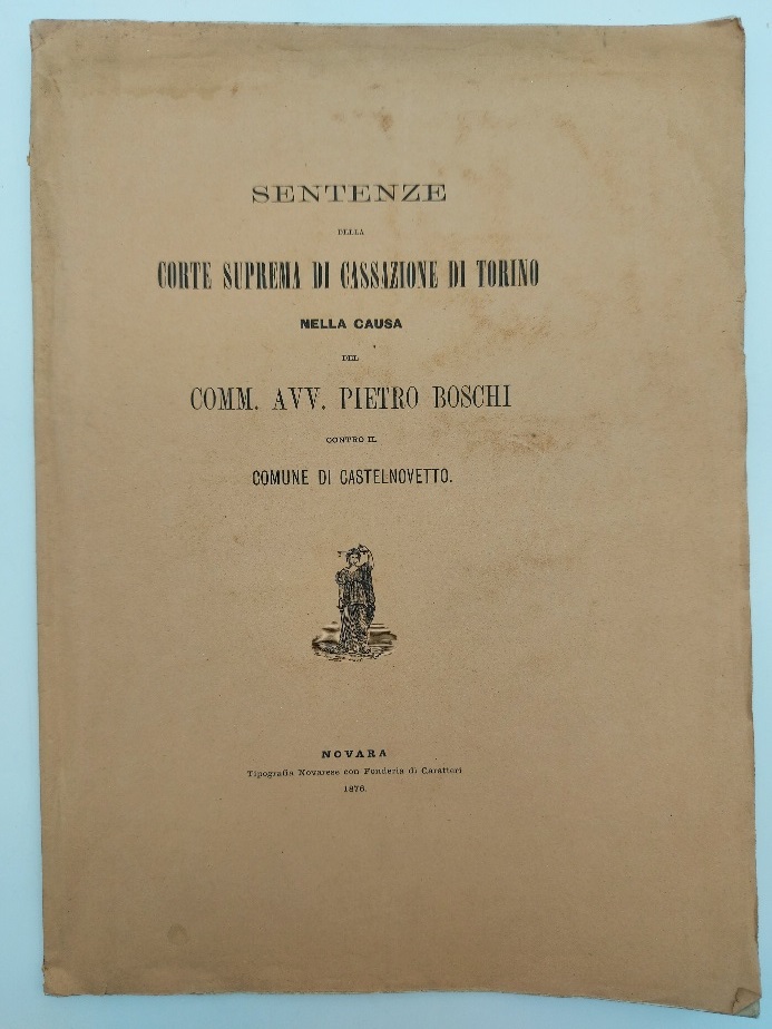 Sentenze della Corte suprema di Cassazione di Torino nella causa …