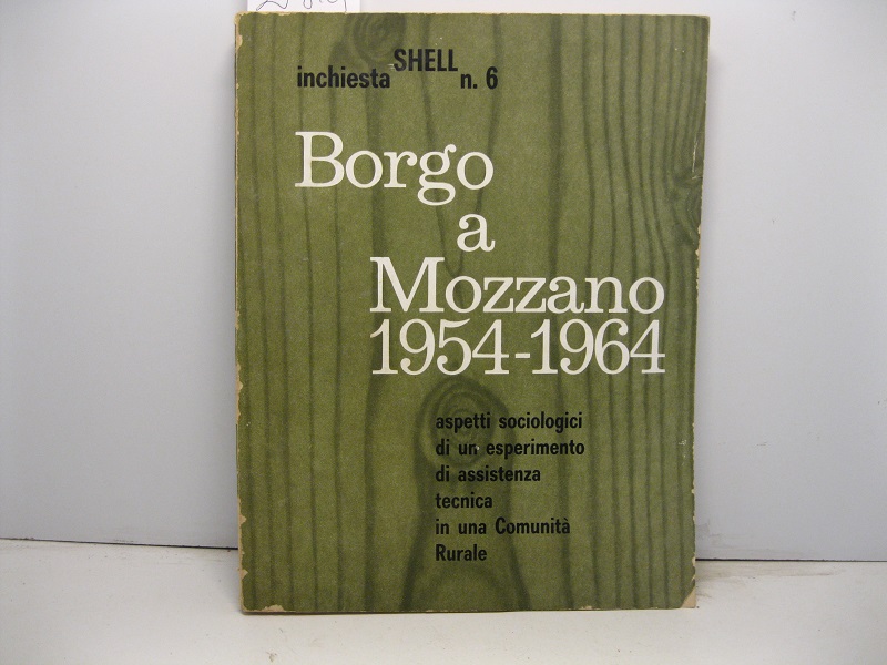 Shell. Inchiesta n. 6. Borgo a Mozzano 1954-1964. Aspetti sociologici …