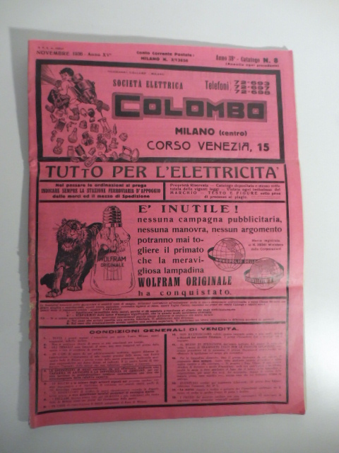 Societa' elettrica Colombo. Tutto per l'elettricita'