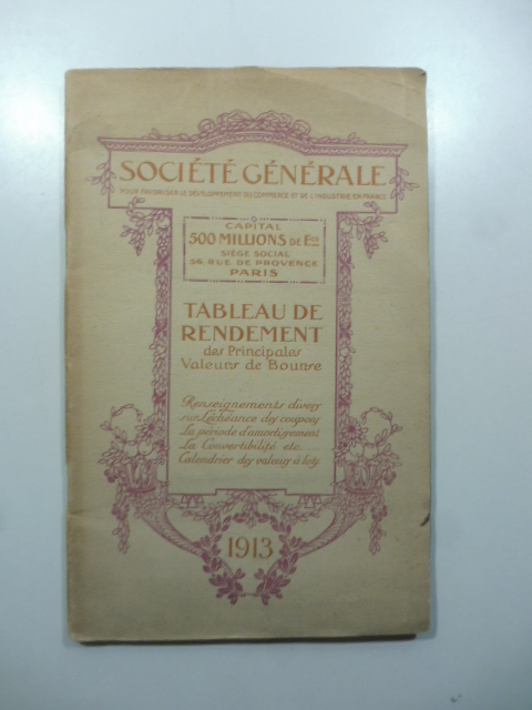 Societe' generale pour favoriser le developpement du commerce et de …