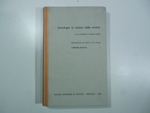 Sociologia la scienza della societa'