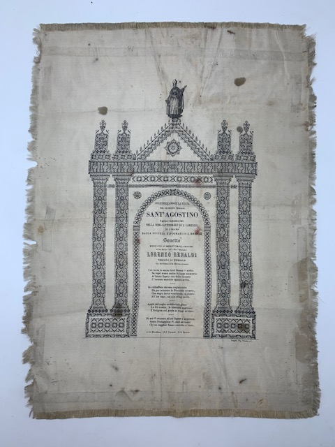 Solennizzandosi la festa del glorioso vescovo Sant'Agostino.nella semi-cattedrale di S. …