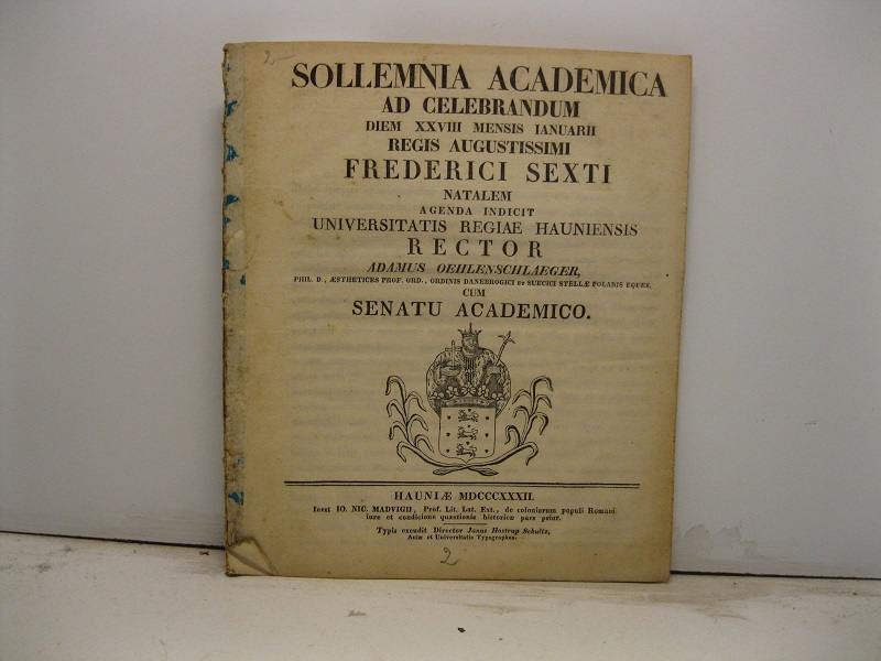 Sollemnia academica ad celebrandum diem XXVIII mensis ianuarii regis Augustissimi …