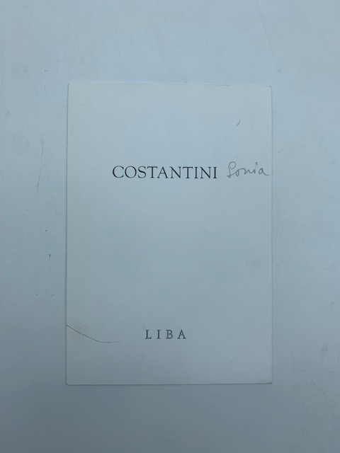 Sonia Costantini (Pieghevole della mostra presso l'Associazione Liba di Pontedera)