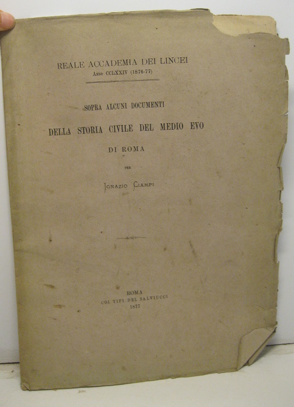 Sopra alcuni documenti della storia civile del Medio Evo di …