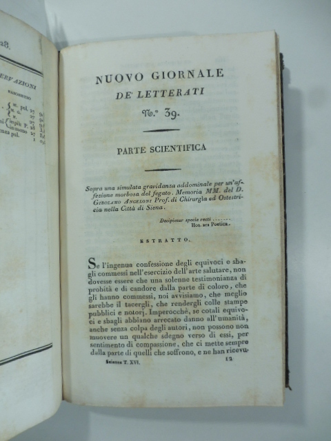 Sopra una simulata gravidanza addominale per un'affezione morbosa del fegato. …