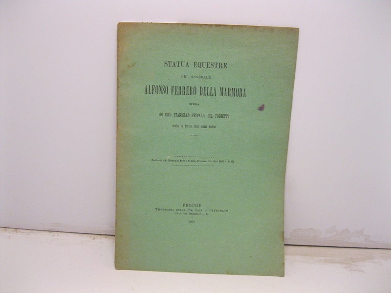 Statua equestre del generale Alfonso Ferrero Della Marmora opera del …