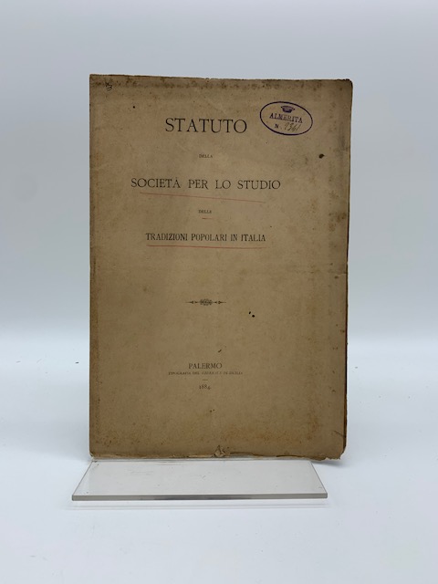 Statuto della Societa' per lo studio delle Tradizioni popolari in …