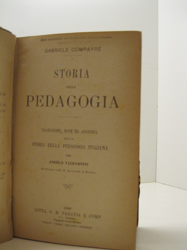 Storia della pedagogia. Traduzione, note ed aggiunta della storia della …