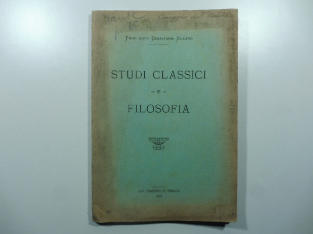 Studi classici e filosofia