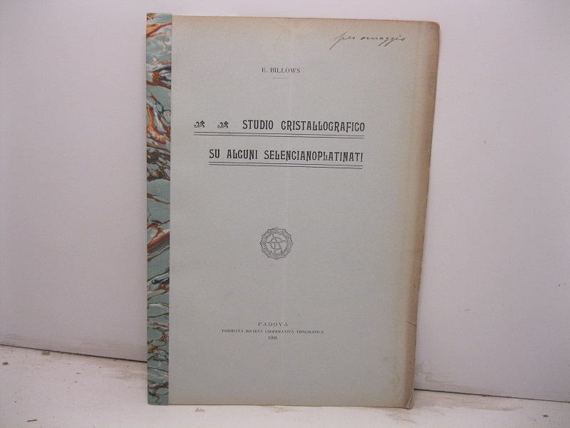 Studio cristallografico su alcuni selencianoplatinati