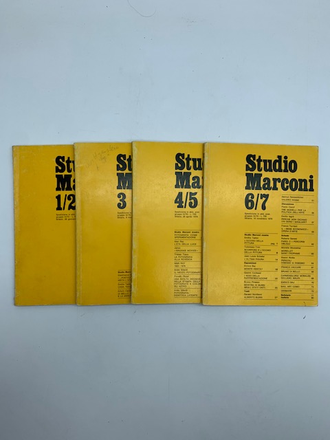 Studio Marconi 1/2; 3; 4/5; 6/7 1978 (annata completa)