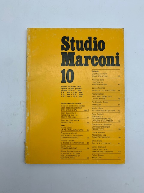 Studio Marconi 10, 22 marzo 1979