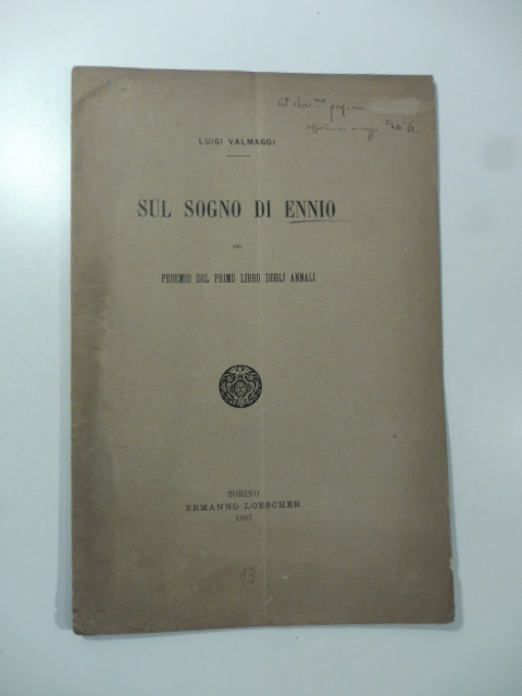 Sul sogno di Ennio nel Proemio del primo libro degli …
